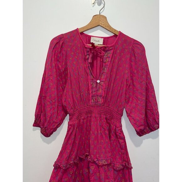 Cleobella Demi Boho Mini Dress in Ditzy Mix Block Print Size Small Women - Picture 4 of 11